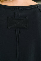 Nice to Each Other Raglan Sleeve Top in Black Womens Ave Shops- Tilden Co.