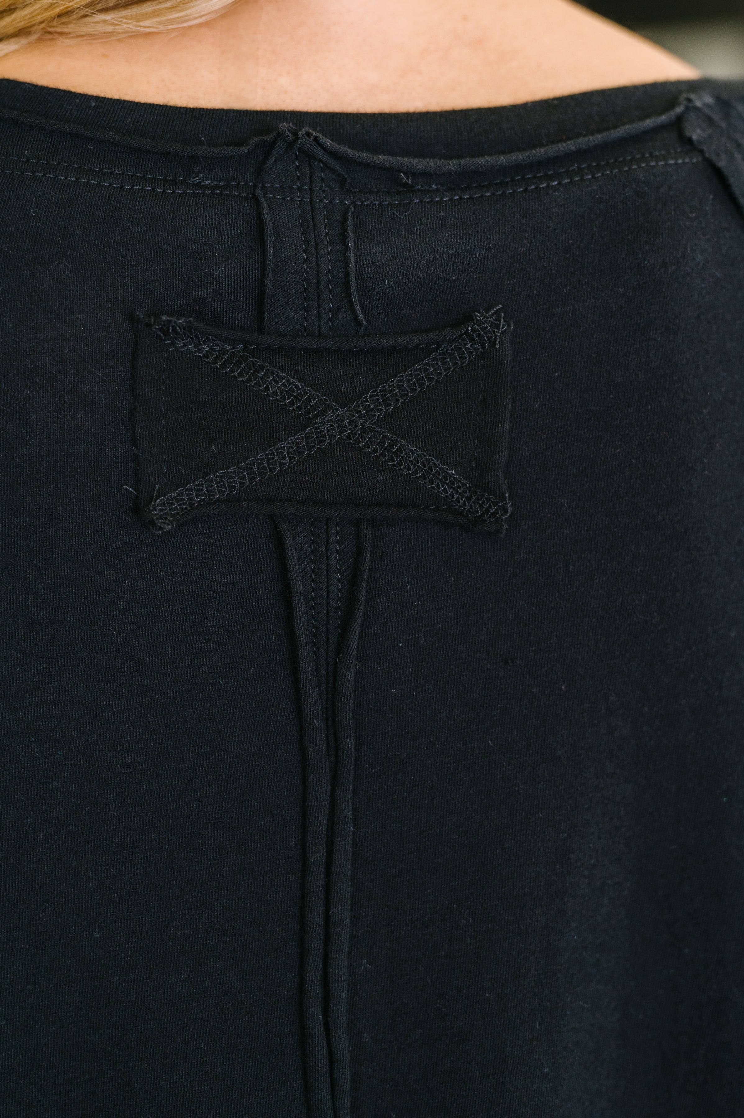 Nice to Each Other Raglan Sleeve Top in Black Womens Ave Shops- Tilden Co.