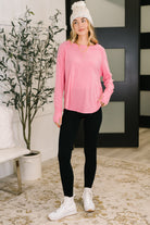 Nice to Each Other Raglan Sleeve Top in Fuchsia Womens Ave Shops- Tilden Co.
