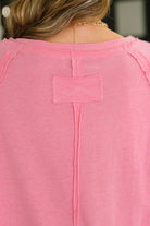 Nice to Each Other Raglan Sleeve Top in Fuchsia Womens Ave Shops- Tilden Co.