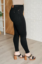 Nicole Tummy Control Skinny Jeans in Black    Womens Ave Shops- Tilden Co.