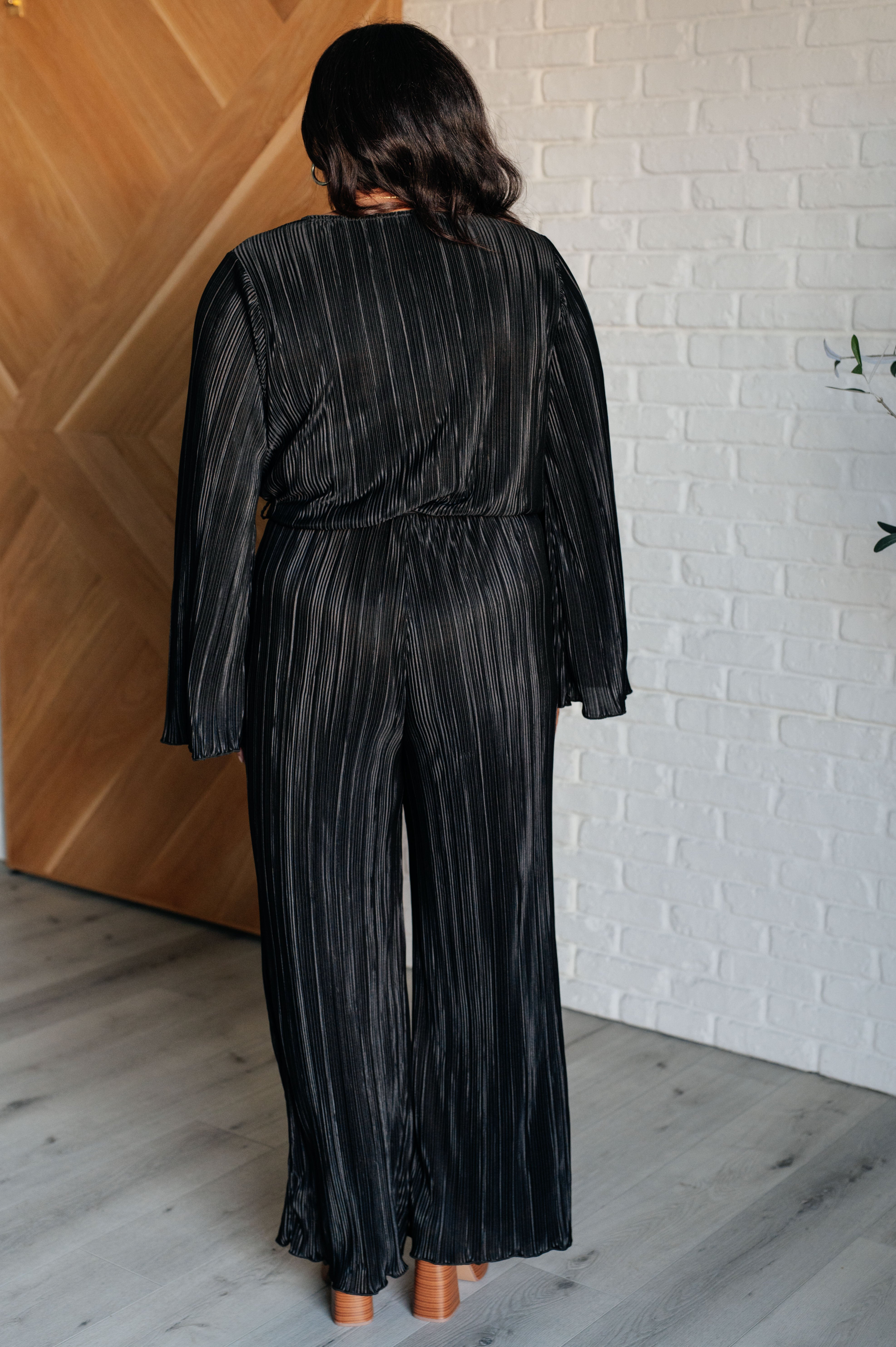 Night Out Plisse Jumpsuit    Jumpsuits & Rompers Ave Shops- Tilden Co.