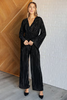 Night Out Plisse Jumpsuit    Jumpsuits & Rompers Ave Shops- Tilden Co.