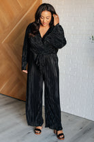 Night Out Plisse Jumpsuit    Jumpsuits & Rompers Ave Shops- Tilden Co.