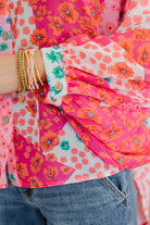 No Hesitation Mixed Print Blouse Womens Ave Shops- Tilden Co.