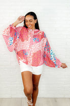 No Hesitation Mixed Print Blouse Womens Ave Shops- Tilden Co.