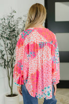 No Hesitation Mixed Print Blouse Womens Ave Shops- Tilden Co.