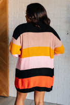 Not Quite Sure Striped Open Front Cardigan    Layers Ave Shops- Tilden Co.