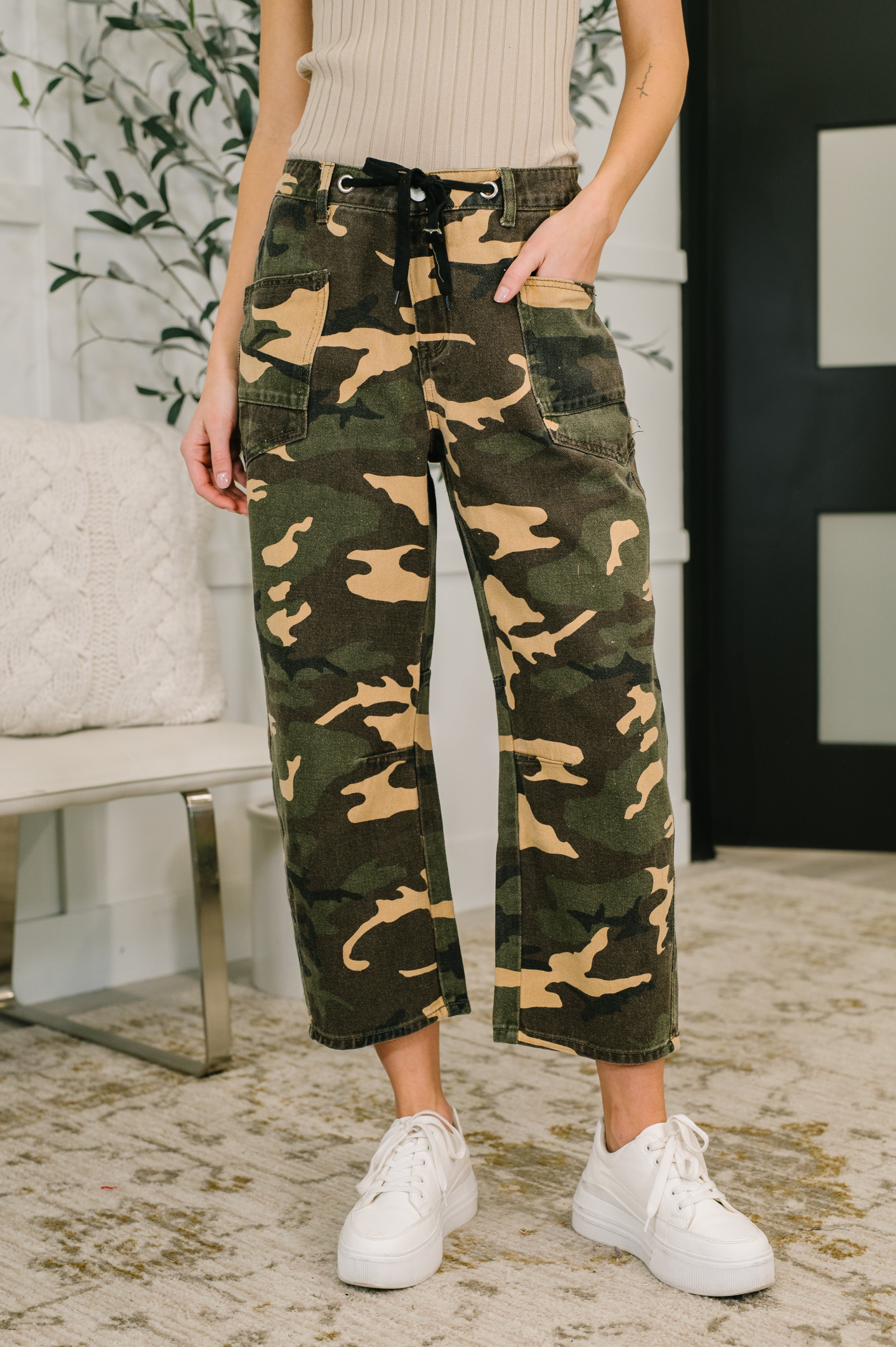 Now You See Me Camo Cargo Pants Womens Ave Shops- Tilden Co.