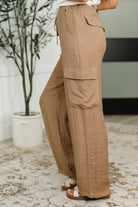Off Duty Straight Leg Cargo Pants in Tan Womens Ave Shops- Tilden Co.