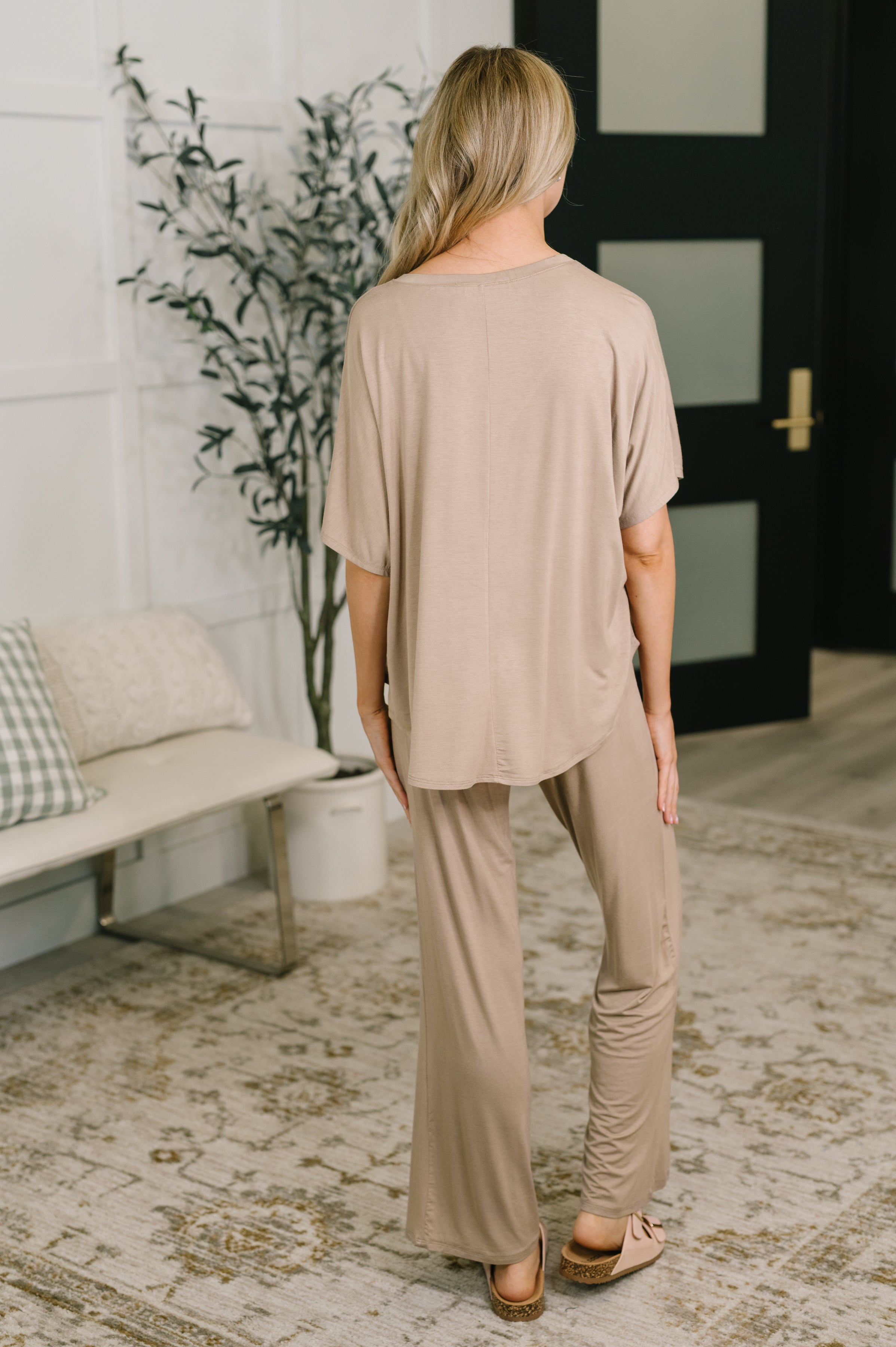Ol' Reliable Top and Bottom Lounge Set in Cocoa Womens Ave Shops- Tilden Co.