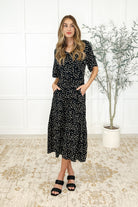 Olive Dress Daisy Blossoms Womens Ave Shops- Tilden Co.