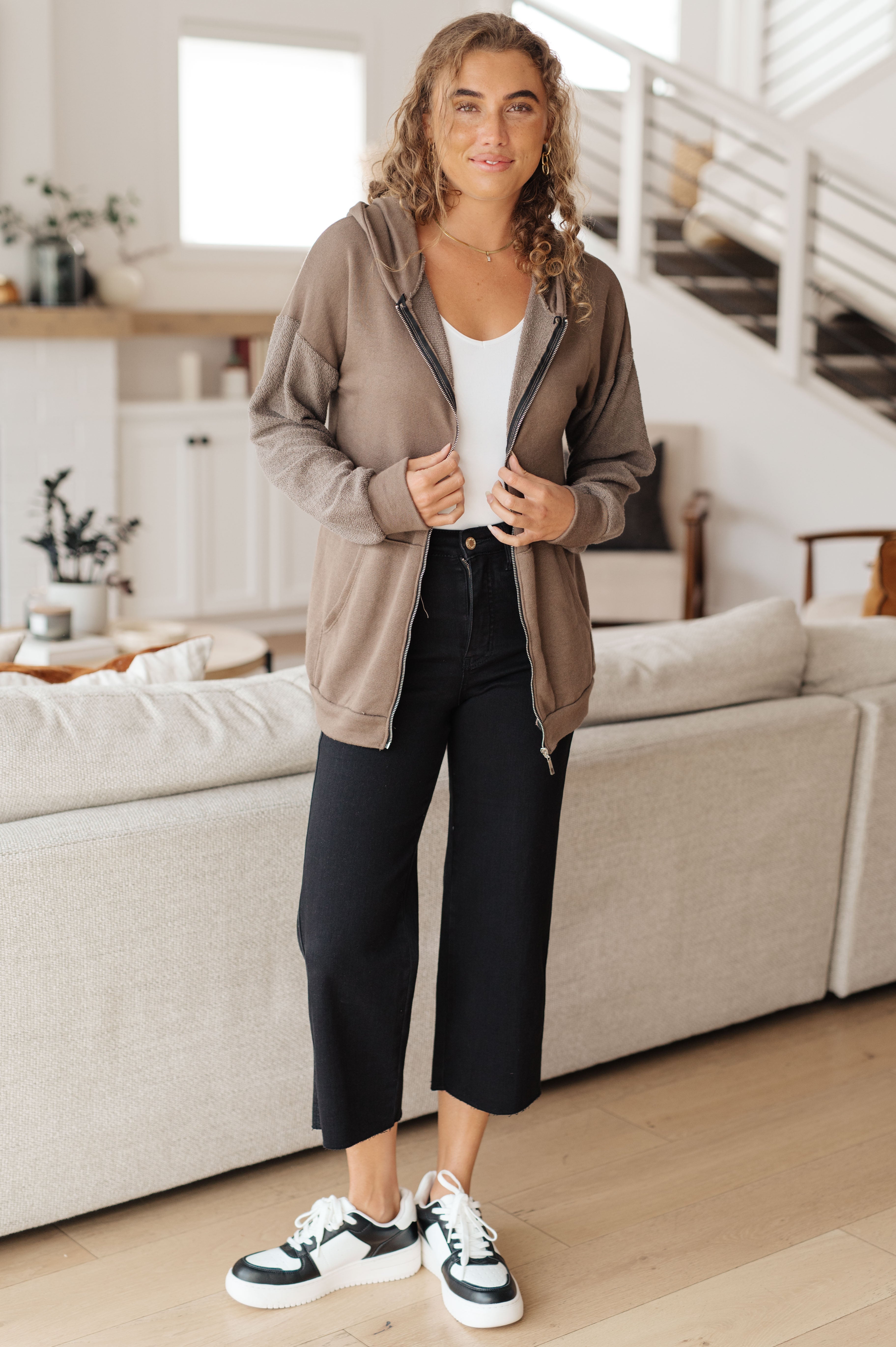 On And On Zip Up Hoodie Tops Ave Shops- Tilden Co.