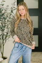 On The Prowl Leopard Print Top Womens Ave Shops- Tilden Co.