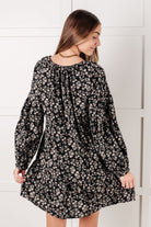 Once Again V-Neck Floral Dress Dresses Ave Shops- Tilden Co.