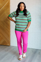 Our Situationship Knit Striped Top T-Shirt Ave Shops- Tilden Co.