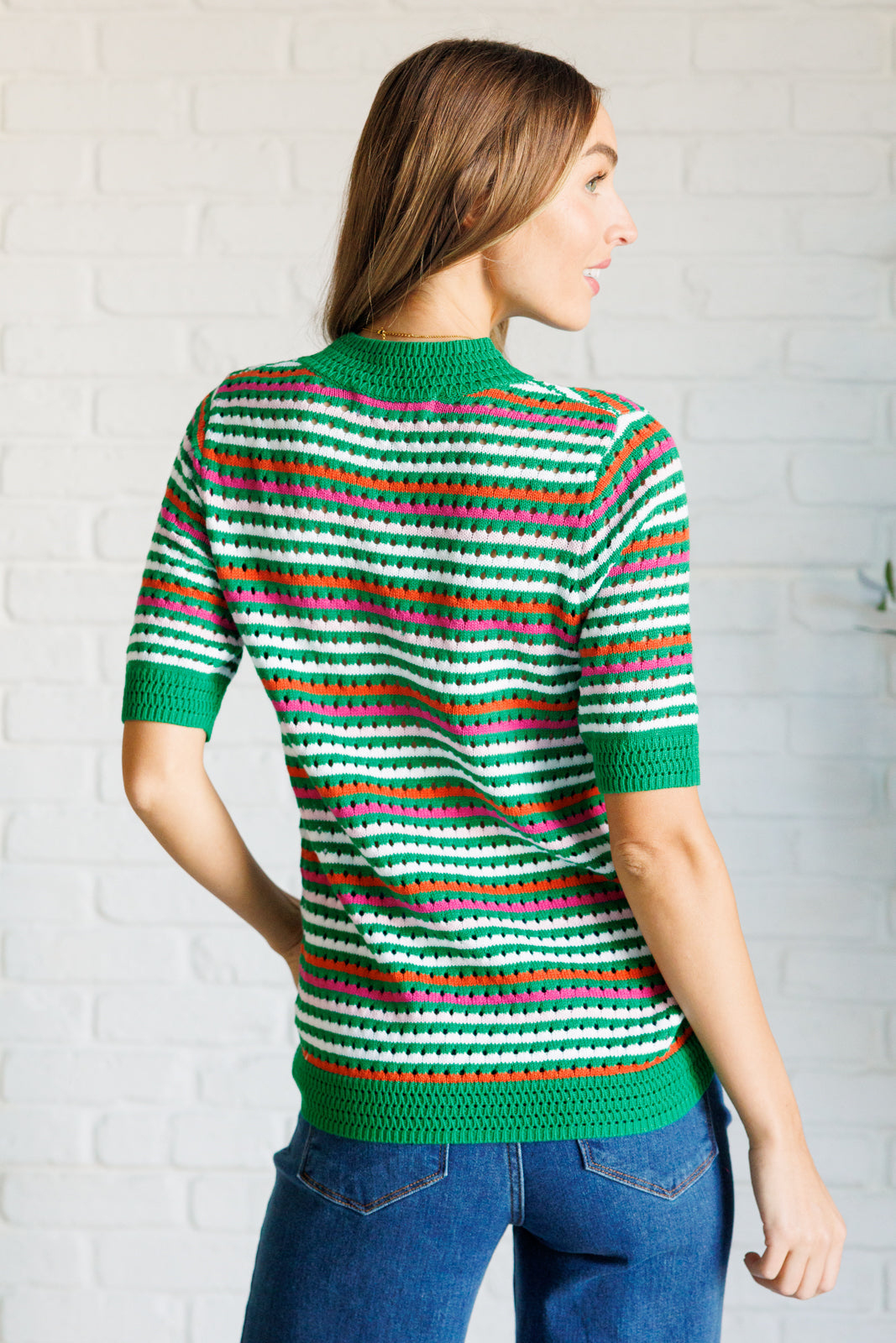 Our Situationship Knit Striped Top T-Shirt Ave Shops- Tilden Co.