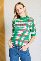 Our Situationship Knit Striped Top T-Shirt Ave Shops- Tilden Co.