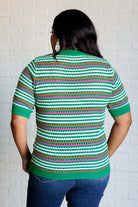 Our Situationship Knit Striped Top T-Shirt Ave Shops- Tilden Co.