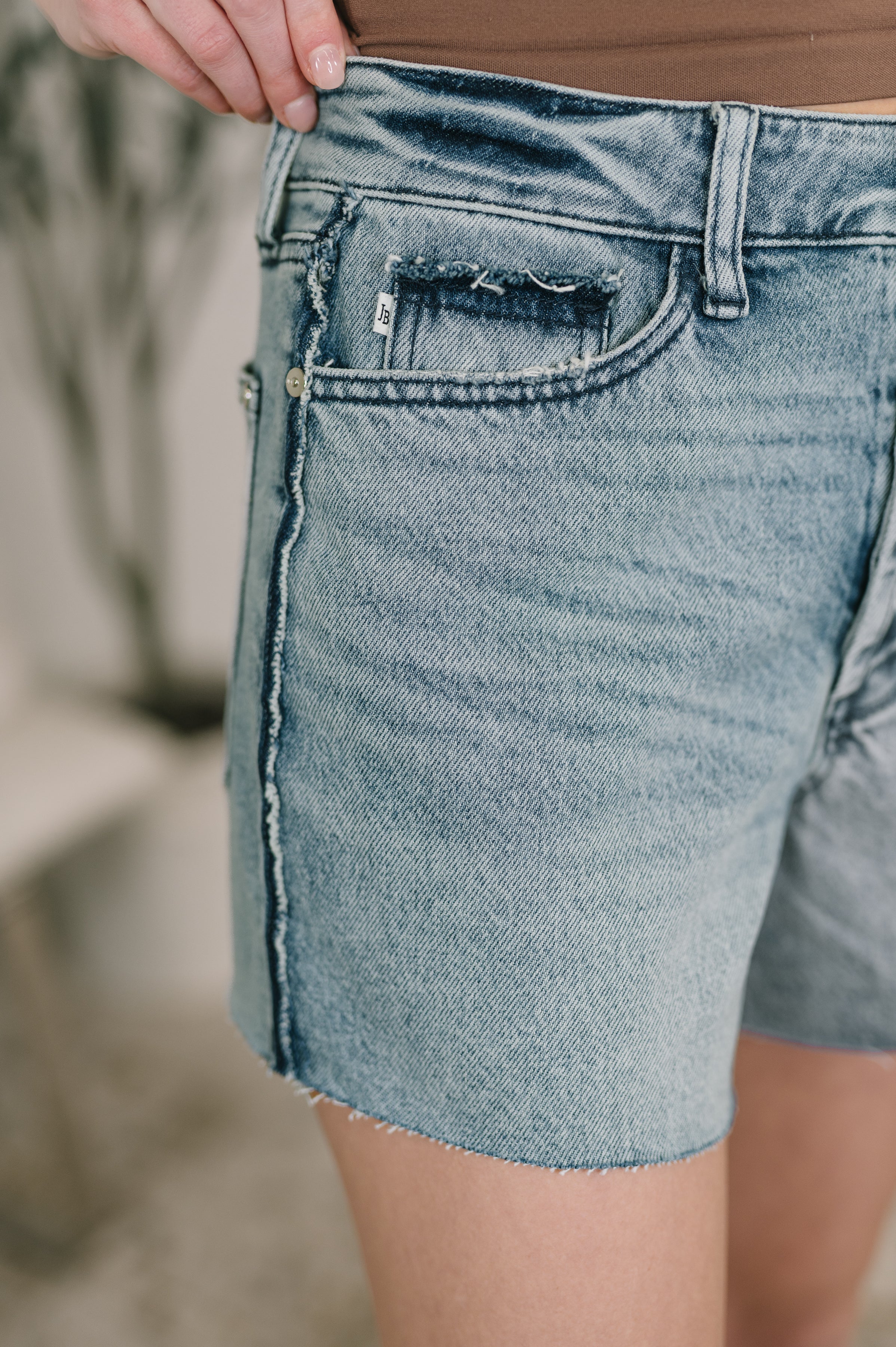 Paige High Waist Rigid Magic Cutoff Short Raw Side Seams Shorts Ave Shops- Tilden Co.