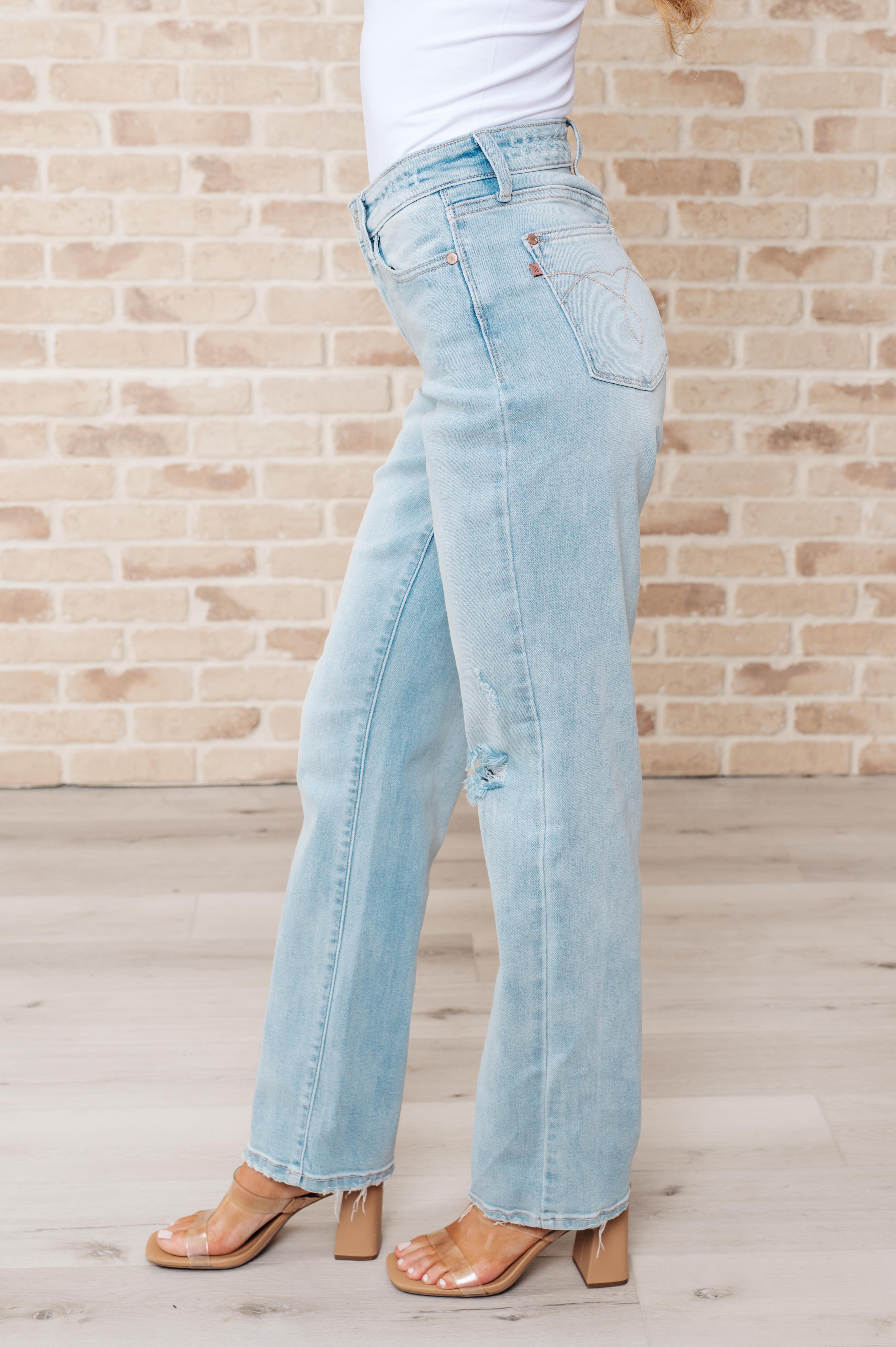 Parker High Rise 90's Straight Jeans    Denim Ave Shops- Tilden Co.