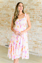 Pastel Petals Floral Midi Dress Dresses Ave Shops- Tilden Co.