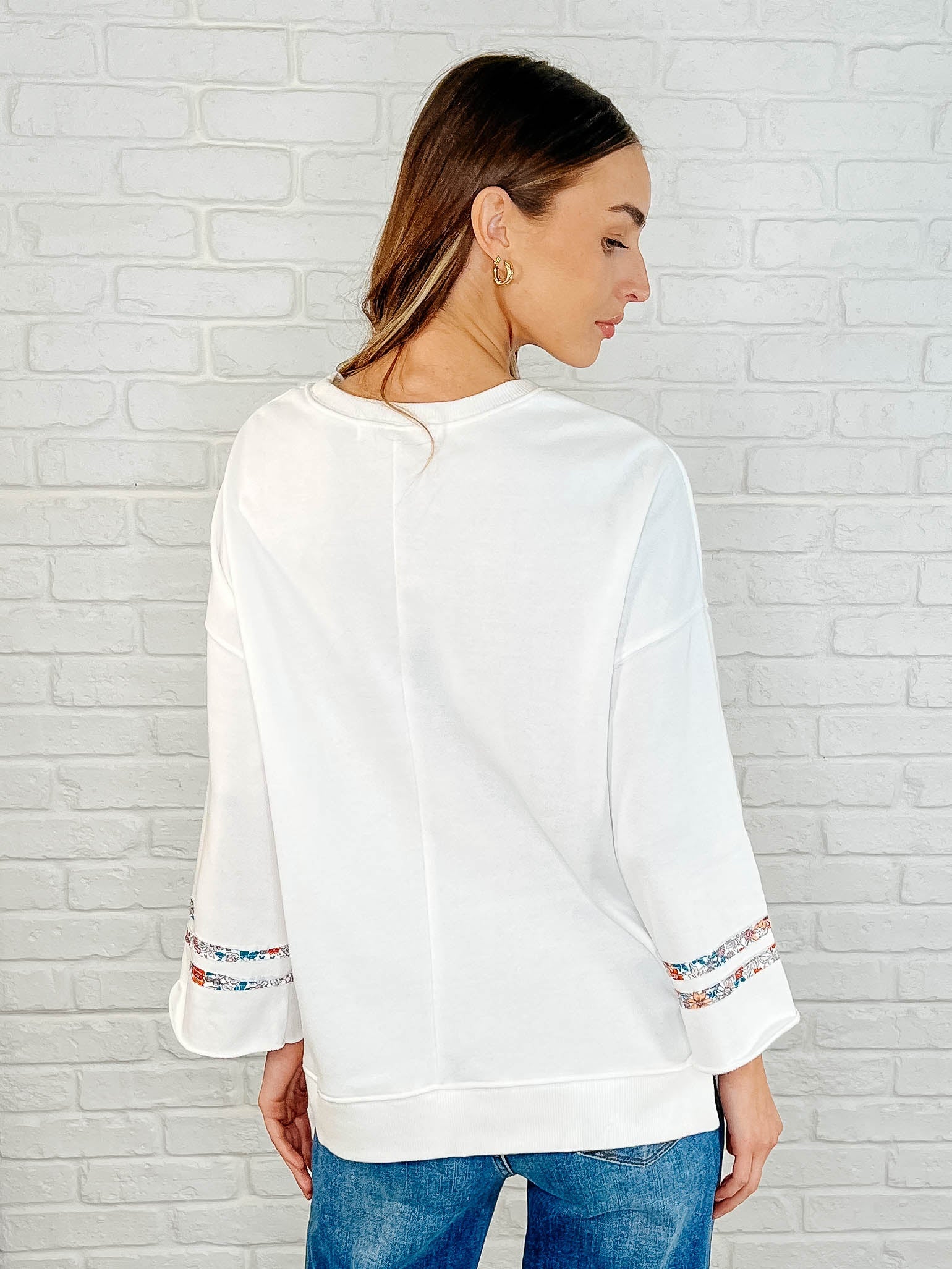 Peace, Love, and Flowers Peace Sign Top Womens Ave Shops- Tilden Co.