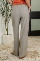 Peachy Keen Straight Leg Trousers in Stone Taupe Womens Ave Shops- Tilden Co.
