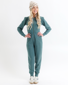 Perfect Balance Puff Sleeve Jumpsuit Jumpsuits Downeast- Tilden Co.
