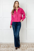 Perfect Pop of Pink Jacket Layers Ave Shops- Tilden Co.