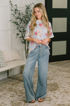 Perfect Season Floral Print Relaxed Tee Womens Ave Shops- Tilden Co.