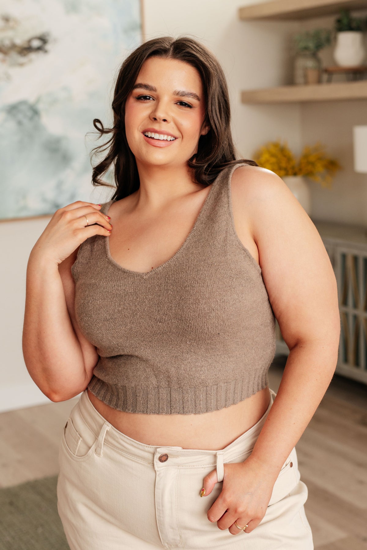 Perfectly Resolved Sweater Tank Tops Ave Shops- Tilden Co.