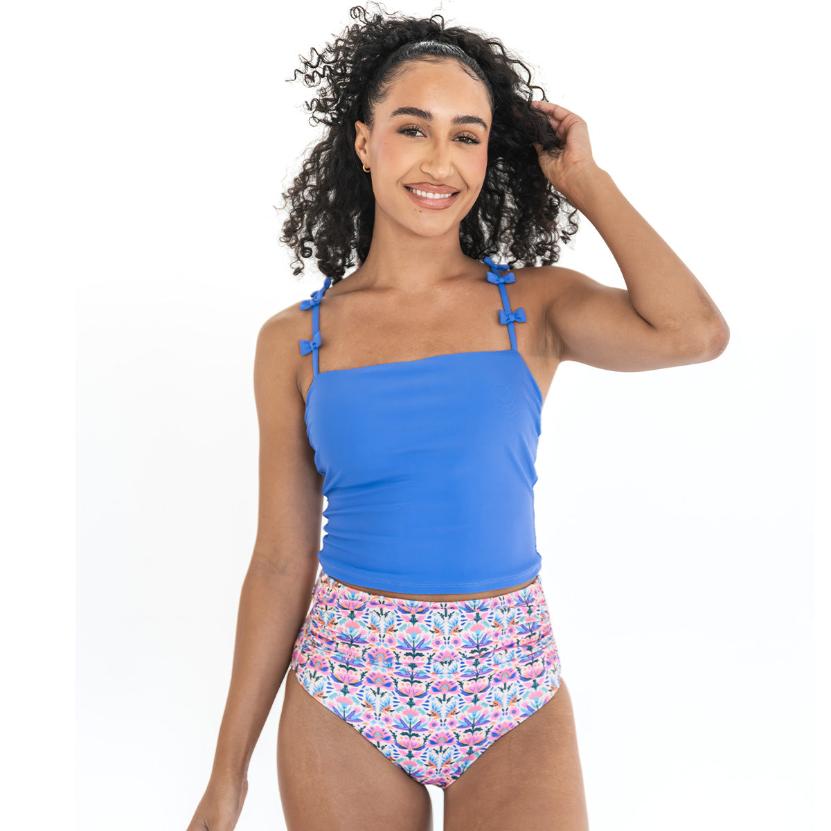 Repeating Bow Tankini Top Swim Top Janela Bay- Tilden Co.