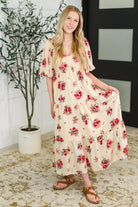 Petals & Postcards Balloon Sleeve Dress Womens Ave Shops- Tilden Co.
