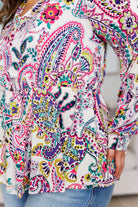 Pick a Color Peplum Blouse Tops Ave Shops- Tilden Co.