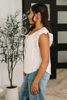 Picnic Petal Lace Detail Top Blouse Ave Shops- Tilden Co.