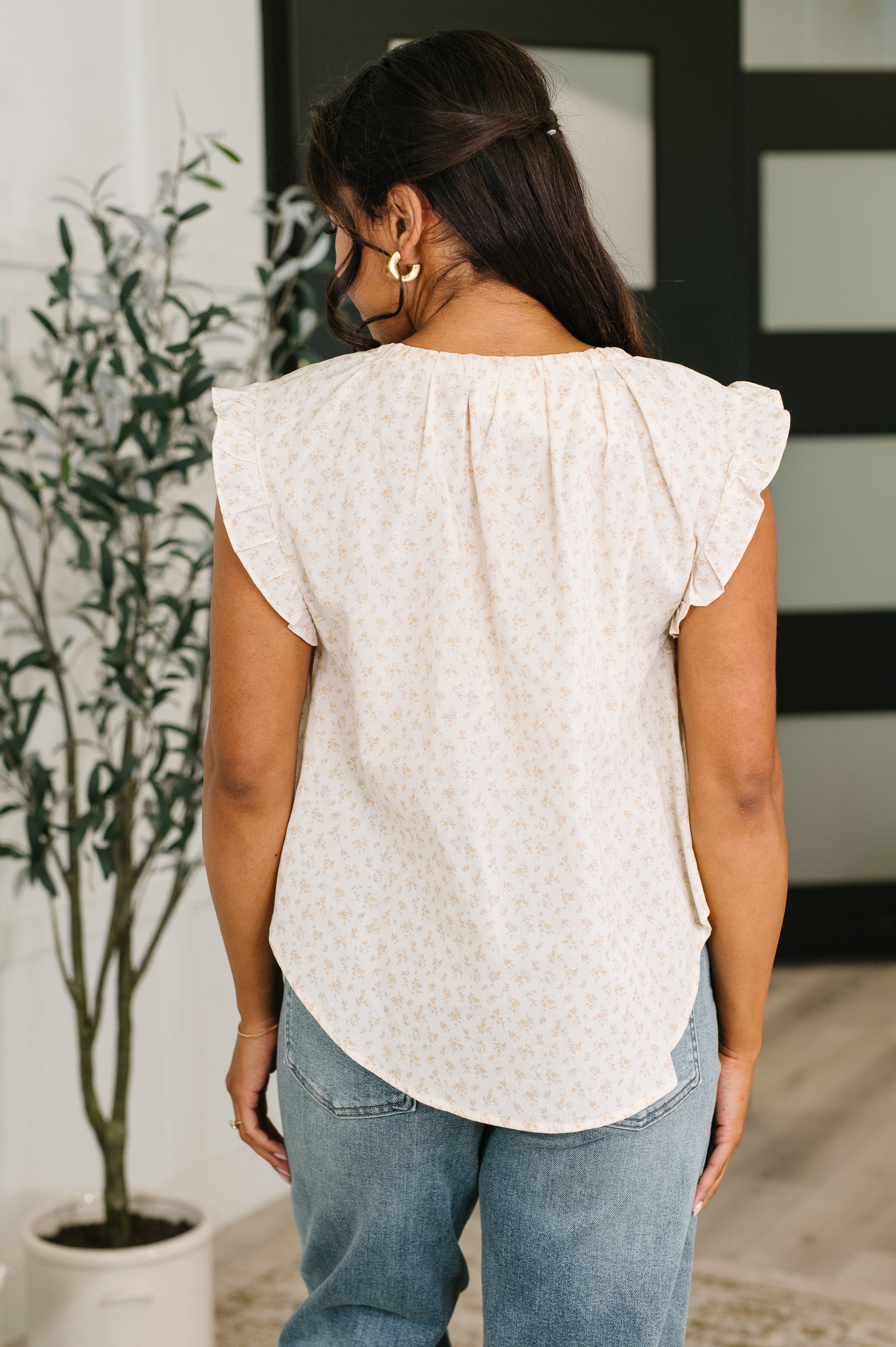 Picnic Petal Lace Detail Top Blouse Ave Shops- Tilden Co.