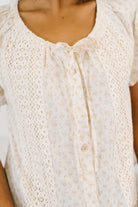 Picnic Petal Lace Detail Top Blouse Ave Shops- Tilden Co.