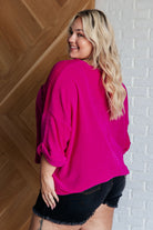 Pink Thoughts Chenille Blouse    Blouses Ave Shops- Tilden Co.