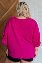 Pink Thoughts Chenille Blouse    Blouses Ave Shops- Tilden Co.