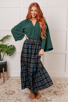 Plaid Perfection Maxi Skirt    Bottoms Ave Shops- Tilden Co.