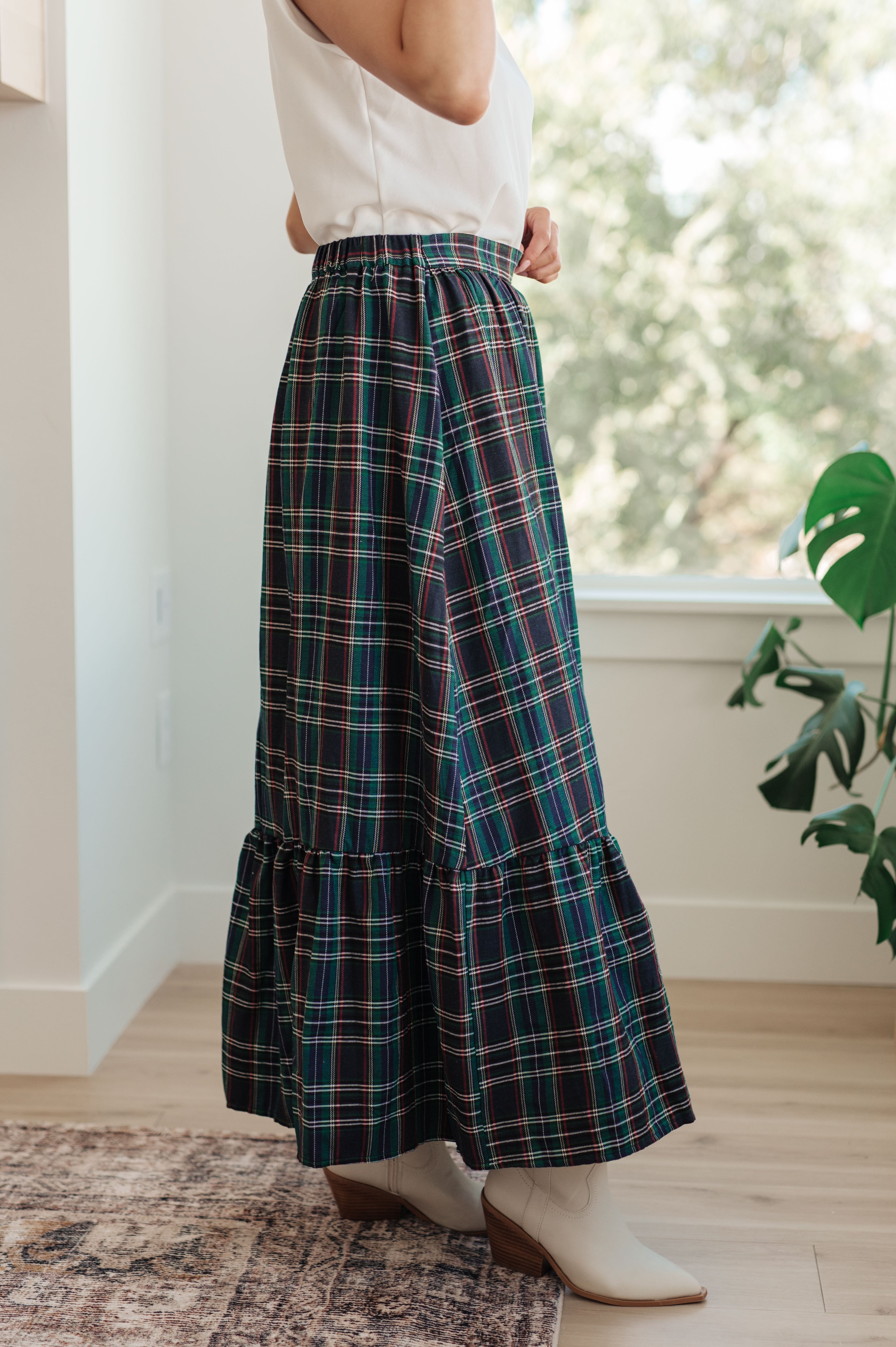 Plaid Perfection Maxi Skirt    Bottoms Ave Shops- Tilden Co.