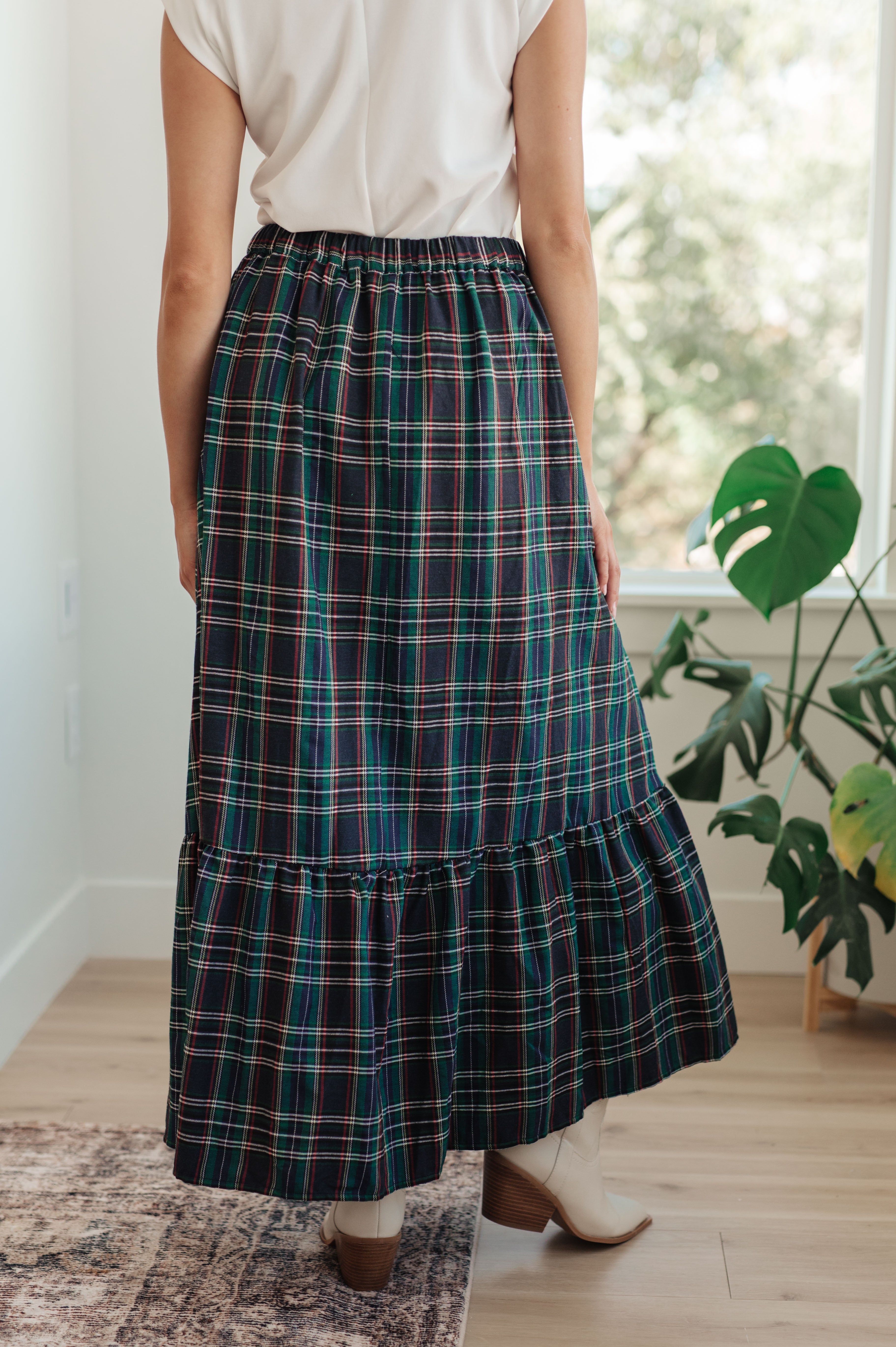Plaid Perfection Maxi Skirt Bottoms Ave Shops- Tilden Co.