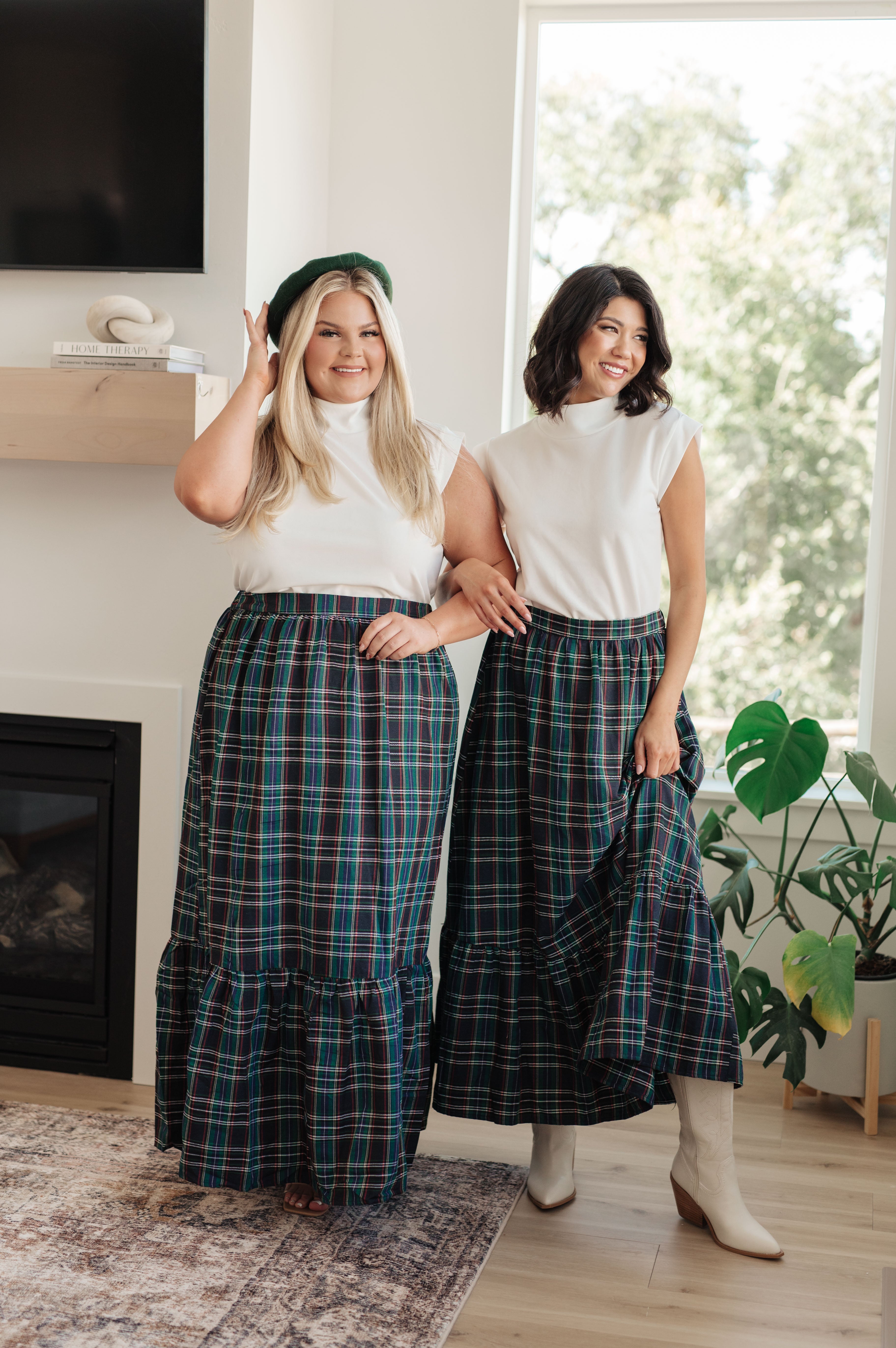 Plaid Perfection Maxi Skirt    Bottoms Ave Shops- Tilden Co.