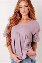 Pleasantly Perfect Bubble Sleeve Peasant Blouse Blouses Ave Shops- Tilden Co.