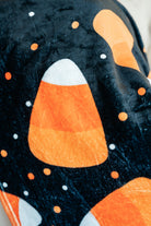 PREORDER: Halloween Fleece Blanket in Jumbo Candies    Womens Ave Shops- Tilden Co.