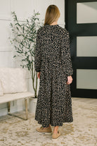 Promotional Proposal Collared Dress in Black and Khaki Womens Ave Shops- Tilden Co.