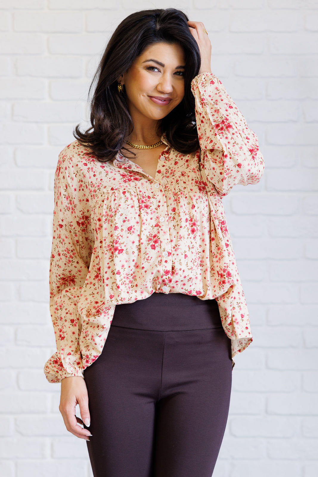 Reap What You Sow Button Down Blouses Ave Shops- Tilden Co.