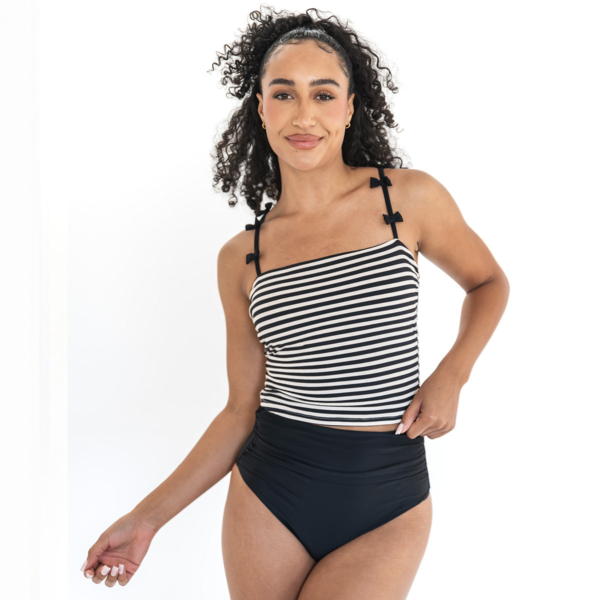 Repeating Bow Tankini Top Swim Top Janela Bay- Tilden Co.