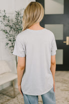 Rest Assured Basic Relaxed Tee in Heather Grey Womens Ave Shops- Tilden Co.